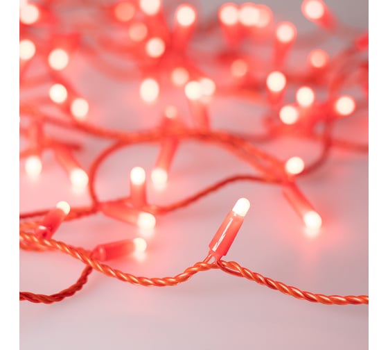 Светодиодная гирлянда Ardecoled ARD-STRING-CLASSIC-10000-RED-100LED-MILK-STD Red 028210 1