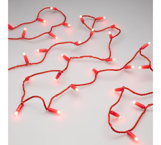 Светодиодная гирлянда Ardecoled ARD-STRING-CLASSIC-10000-RED-100LED-MILK-STD Red 028210