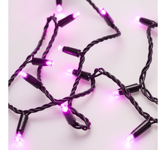 Светодиодная гирлянда Ardecoled ARD-STRING-CLASSIC-10000-BLACK-100LED-STD PINK 025806