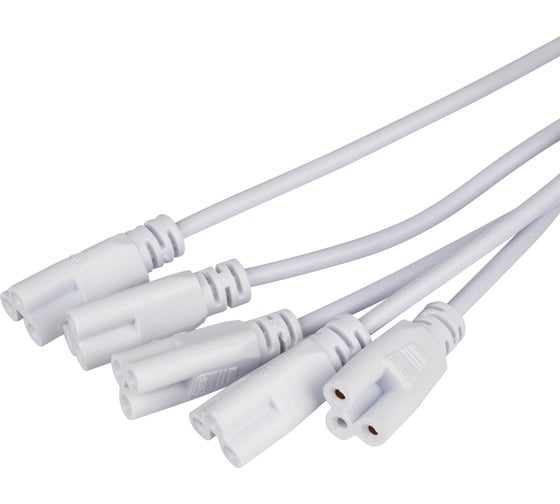 Сетевой разветвитель для фитолампы ЭРА FITO 5х IEC C5 (3pin), 2 м, для подключения 5 светильников Б0059055
