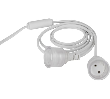 Патрон ЭРА FITOHolder G13 IP65 mini для ламп FITO до 600 мм, 2хG13, с выключателем, вилкой 1.5 м Б0057744