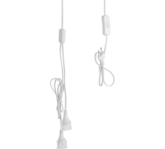 Патрон ЭРА FITOHolder G13 IP65 mini для ламп FITO до 600 мм, 2хG13, с выключателем, вилкой 1.5 м Б0057744