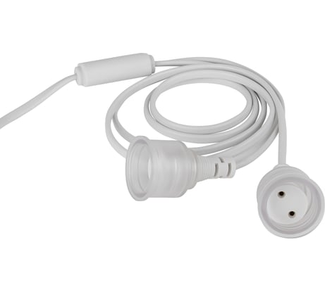 Патрон ЭРА FITOHolder G13 IP65 mах Т8 для ламп FITO до 1200 мм 2хG13 с выключателем, вилкой 1.5 м Б0057745