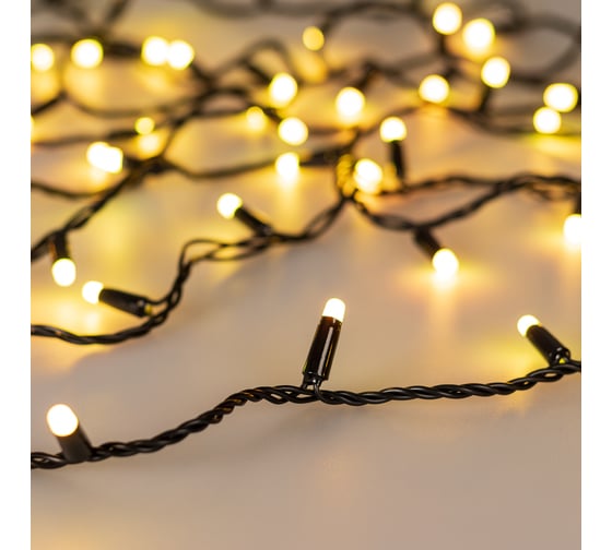 Светодиодная гирлянда Ardecoled ARD-STRING-CLASSIC-10000-BLACK-100LED-MILK-SYNC RGB, 028214