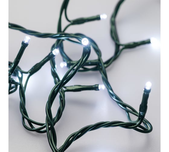 Светодиодная гирлянда Ardecoled ARD-STRING-HOME-5000-GREEN-50LED-FLASH WHITE 025767