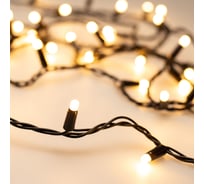 Светодиодная гирлянда Ardecoled ARD-STRING-CLASSIC-1000-BLACK-100LED-MILK PULSE Warm 031650