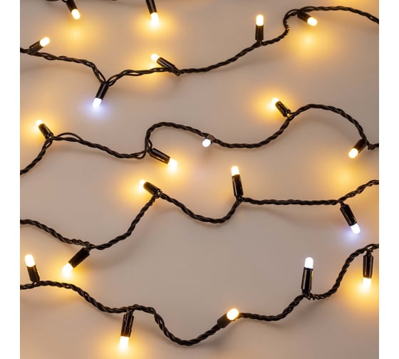Светодиодная гирлянда Ardecoled ARD-STRING-CLASSIC-10000-BLACK-100LED-MILK-FLASH Warm Ardecole 031208