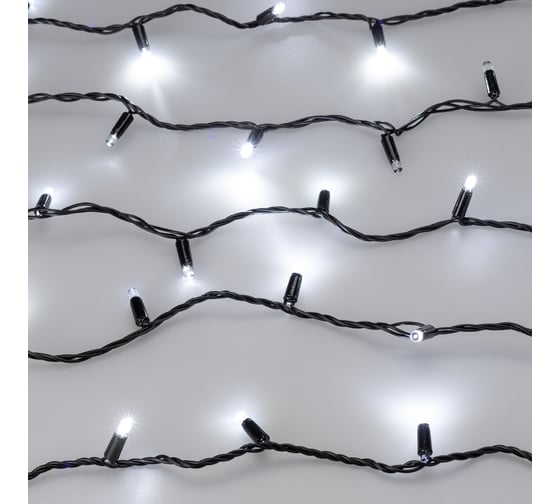Светодиодная гирлянда Ardecoled ARD-STRING-CLASSIC-1000-BLACK-100LED-PULSE White 031651