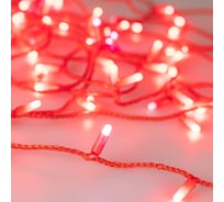 Светодиодная гирлянда Ardecoled ARD-STRING-CLASSIC-10000-RED-100LED-MILK-FLASH Red, 031195