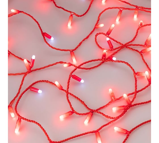 Светодиодная гирлянда Ardecoled ARD-STRING-CLASSIC-10000-RED-100LED-MILK-FLASH Red, 031195