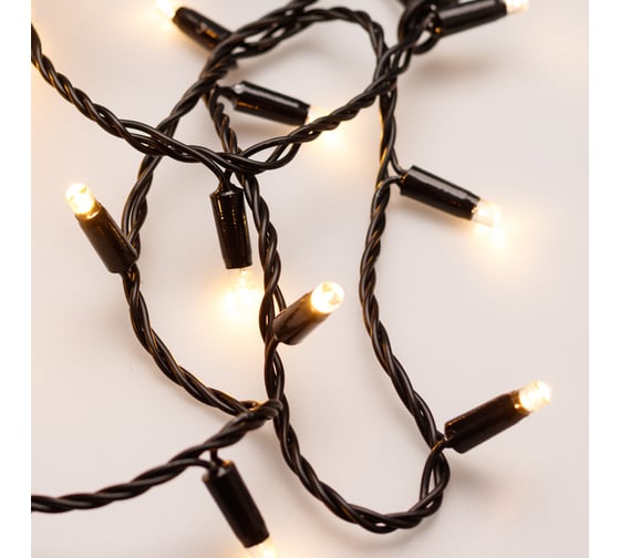 Светодиодная гирлянда Ardecoled ARD-STRING-CLASSIC-10000-BLACK-100LED-STD WARM 025794