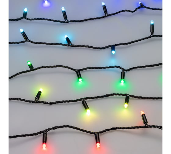 Светодиодная гирлянда Ardecoled ARD-STRING-CLASSIC-10000-BLACK-100LED-LIVE RGB-DMX, 031742