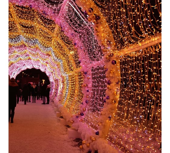Светодиодная гирлянда Ardecoled ARD-STRING-CLASSIC-10000-WHITE-100LED-FLASH PINK 025822