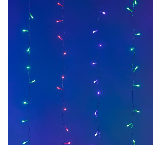 Светодиодная гирлянда Ardecoled ARD-CURTAIN-HOME-2000x2500-CLEAR-300LED RGB (230V, 18W) (IP20) 024833