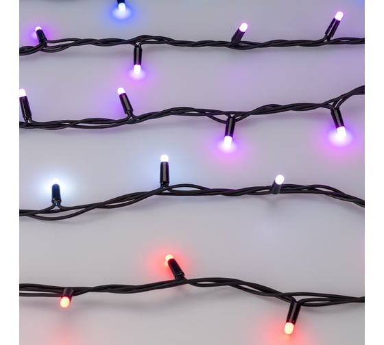 Светодиодная гирлянда Ardecoled ARD-STRING-PRO-10000-BLACK-100LED-MILK-LIVE RGB-DMX, 031754