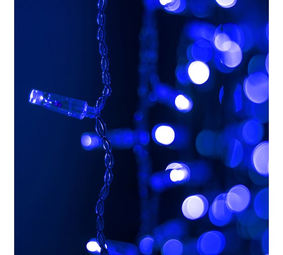 Светодиодная гирлянда Ardecoled ARD-CURTAIN-CLASSIC-2000x3000-CLEAR-760LED Blue (230V, 60W) (IP65) 024861 1