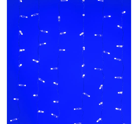 Светодиодная гирлянда Ardecoled ARD-CURTAIN-CLASSIC-2000x3000-CLEAR-760LED Blue (230V, 60W) (IP65) 024861
