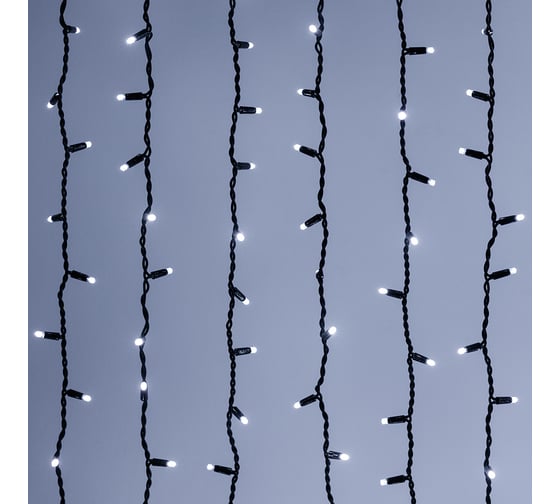 Светодиодная гирлянда Ardecoled ARD-CURTAIN-PRO-2000x3000-BLACK-760LED-STD WHITE (230V, 70W) (IP65) 026064