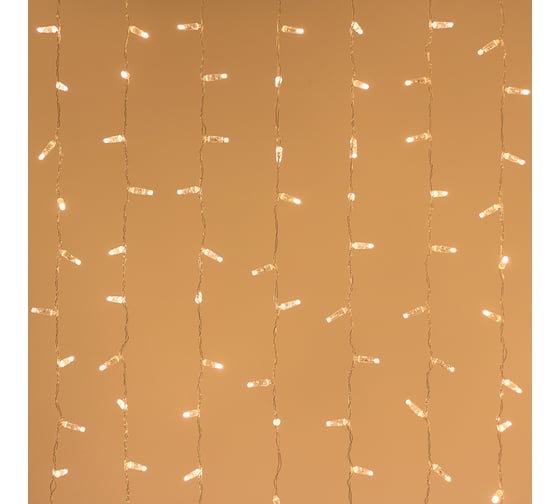 Светодиодная гирлянда Ardecoled ARD-CURTAIN-CLASSIC-2000x9000-CLEAR-2200LED Warm (230V, 120W) IP65 024875