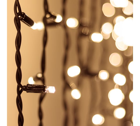 Светодиодная гирлянда Ardecoled ARD-CURTAIN-PRO-2000x3000-BLACK-760LED-FLASH WARM/WARM (230V, 70W) 026060 1