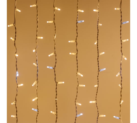 Светодиодная гирлянда Ardecoled ARD-CURTAIN-PRO-2000x3000-WHITE-760LED-FLASH WARM/WHITE (230V, 70W) 026062