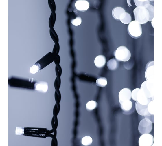 Светодиодная гирлянда Ardecoled ARD-CURTAIN-PRO-2000x3000-BLACK-760LED-FLASH WHITE/WHITE (230V, 70W) 026057