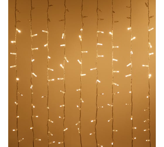 Светодиодная гирлянда Ardecoled ARD-CURTAIN-CLASSIC-2000x9000-CLEAR-2200LED-WATERFALL Warm (230V, 180W) 024877
