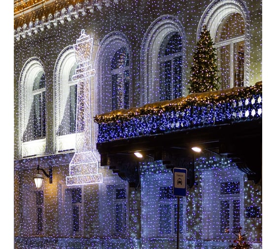 Светодиодная гирлянда Ardecoled ARD-CURTAIN-CLASSIC-2000x1500-CLEAR-360LED-BLINK White (230V, 60W) 024852