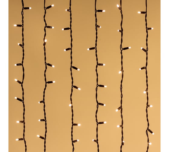 Светодиодная гирлянда Ardecoled ARD-CURTAIN-PRO-2000x3000-BLACK-760LED-STD WARM (230V, 70W) (IP65) 026065