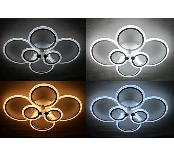 Накладной светодиодный cветильник Светкомплект LED DECO 765 ACR 90W IR RC WH LEDDECO765