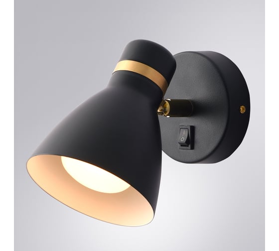 Спот ARTE LAMP fafnir A5047AP-1BK