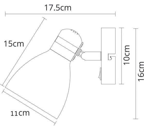 Спот ARTE LAMP fafnir A5047AP-1BK