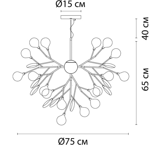 Подвесная люстра ARTE LAMP candy A7274SP-36WH