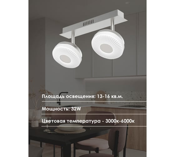 Потолочный светильник Мелодия Света 054-L10-2 SL 000021546
