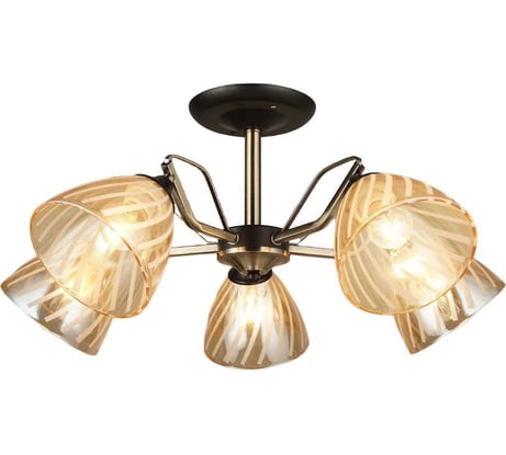 Потолочная люстра Мелодия Света P7401-5 BK+AB 000029925