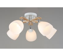 Потолочная люстра Мелодия Света SL2013-5 WT+Wood 000060406