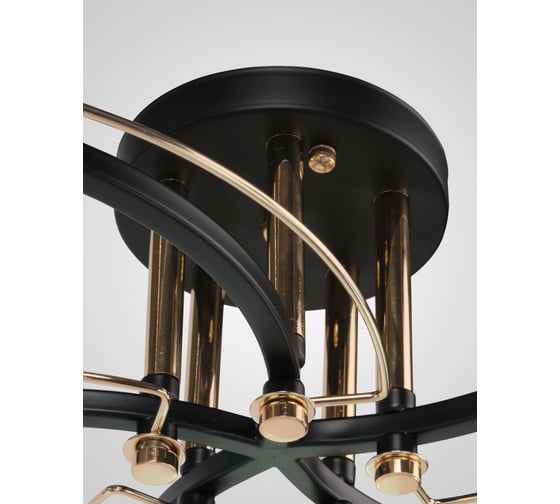 Потолочный светильник Мелодия Света P5535-5 BK+GD 000029941