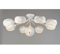 Потолочная люстра Мелодия Света SL7917-9 WT+Wood 000060413