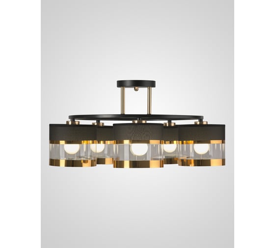 Потолочная люстра Мелодия Света SL6601-5 BK+FGD 000060448