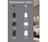 Настенный светильник FERON ML1740 QUAD MR16 35W, 230V, 2хGU10, черный IP20 48427 5