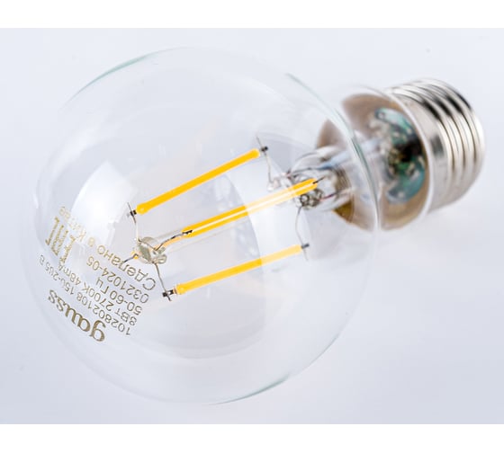 Светодиодная лампа Gauss LED Filament A60 E27 8W 2700К 1/10/40 SQ 102802108