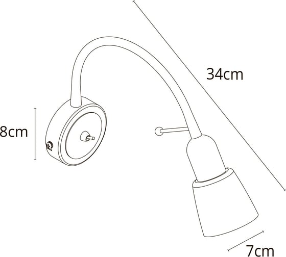Бра ARTE LAMP lettura A7009AP-1WH