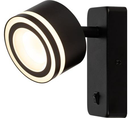 Настенный светильник ЭРА WL49 BK GX53, IP20, черный Б0059814