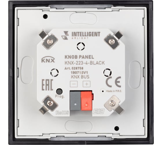 Панель INTELLIGENT ARLIGHT KNX-223-4-BLACK (BUS) (IARL, IP20 Пластик, 3 года) 028758