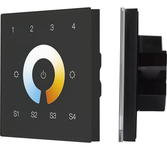 Сенсорная панель INTELLIGENT ARLIGHT DALI-901-11-4G-4SC-MIX-DT8-IN Black IARL, IP20 Плас 1шт 037197