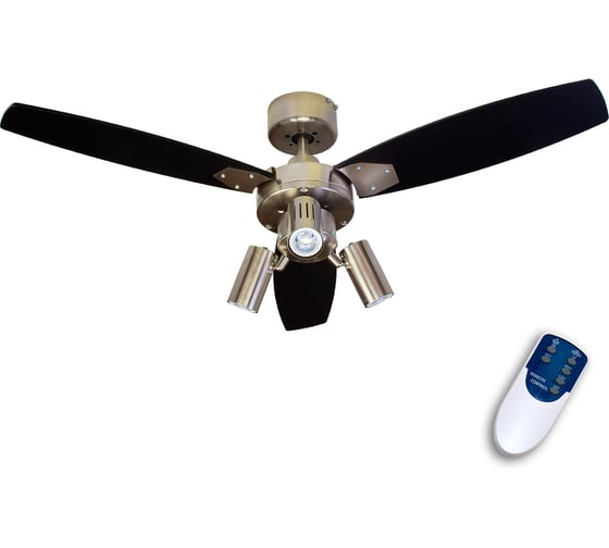Люстра вентилятор DREAMFAN Jet Silver RC 105 61105DFN