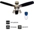 Люстра вентилятор DREAMFAN Jet Silver RC 105 61105DFN 5