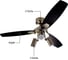 Люстра вентилятор DREAMFAN Jet Silver RC 105 61105DFN 8