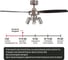 Люстра вентилятор DREAMFAN Jet Silver RC 105 61105DFN 11