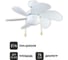 Люстра вентилятор DREAMFAN smart white 76 50075DFN 5